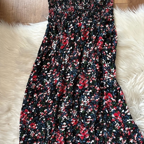LULU’S View From The Meadow Black Floral Print Off The Shoulder Dress - Picture 5 of 7